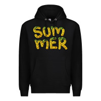 Black summer pineapple Premium Hoodie - BarkalooDesign