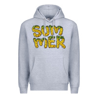 Heather Grey summer pineapple Premium Hoodie - BarkalooDesign