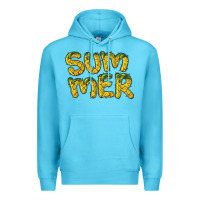 Ocean Blue summer pineapple Premium Hoodie - BarkalooDesign