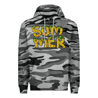 Slate Camo summer pineapple Premium Hoodie - BarkalooDesign