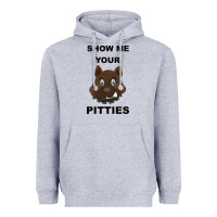 Heather Grey Show Me Your Pitties Heavyweight Hoodie - Bettercallsaul