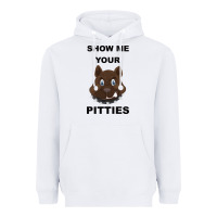 White Show Me Your Pitties Heavyweight Hoodie - Bettercallsaul