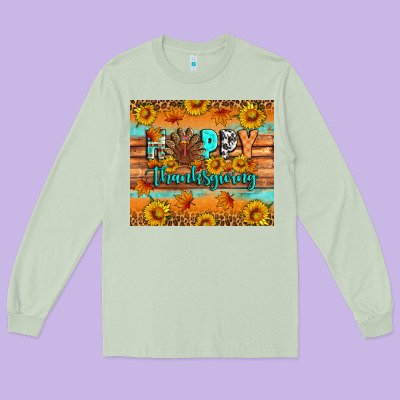 Happy Thanksgiving Long Sleeve Tee Designed By Artiststas