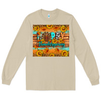 Mushroom Happy Thanksgiving Long Sleeve Tee - Artiststas