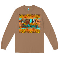 Toasted Coconut Happy Thanksgiving Long Sleeve Tee - Artiststas