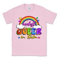 Bubblegum Pink Coolest queer in town Classic Tee - FaDigitalArtStudio