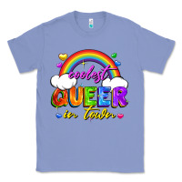 Colony Blue Coolest queer in town Classic Tee - FaDigitalArtStudio