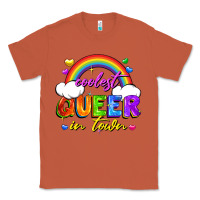 Copper Coolest queer in town Classic Tee - FaDigitalArtStudio