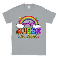 Heather Grey Coolest queer in town Classic Tee - FaDigitalArtStudio