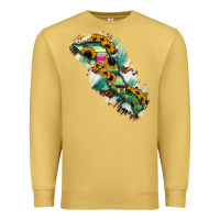 Antique Gold Baja California Sur State Of Mexico Map Premium Sweatshirt - RanaPortraitStore