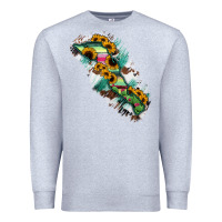 Heather Grey Baja California Sur State Of Mexico Map Premium Sweatshirt - RanaPortraitStore