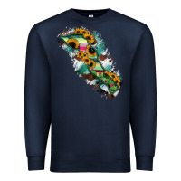 Navy Baja California Sur State Of Mexico Map Premium Sweatshirt - RanaPortraitStore