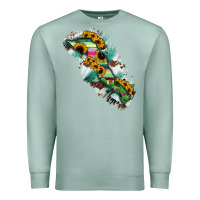 Seafoam Baja California Sur State Of Mexico Map Premium Sweatshirt - RanaPortraitStore