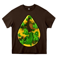 Chocolate Brown st.patrick's teardrop earrings Heavy Core Tee - FaDigitalArtStudio