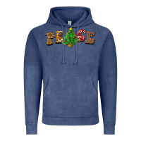 Vintage Denim christmas peace Vintage Hoodie - BarkalooDesign