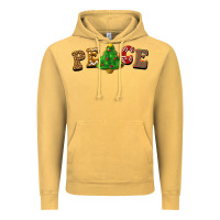 Vintage Mustard christmas peace Vintage Hoodie - BarkalooDesign