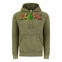 Vintage Olive christmas peace Vintage Hoodie - BarkalooDesign