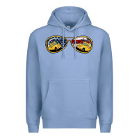 Colony Blue Bus Driver Sunglasses Premium Hoodie - Jasminsmagicworld