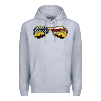 Heather Grey Bus Driver Sunglasses Premium Hoodie - Jasminsmagicworld