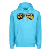 Ocean Blue Bus Driver Sunglasses Premium Hoodie - Jasminsmagicworld