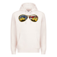 Pale Pink Bus Driver Sunglasses Premium Hoodie - Jasminsmagicworld