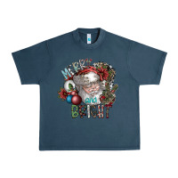 Midnight Navy merry and bright Urban Heavy Tee - SublimationCraftShop