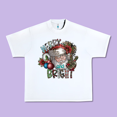 Merry And Bright Urban Heavy Tee Designed By Sublimationcraftshop