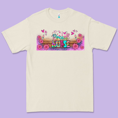 Proud Nurse Libbey Glass Premium Tee Designed By Bundleandbundleshop