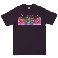 Plum proud nurse libbey glass Premium Tee - BundleAndBundleShop