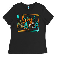 Black leopard camo boy mama Mother's Day Ladies Tee - LillyAllenDesigns