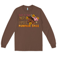 Chestnut Just A Girl Who Loves Pumpkin Spice Cowgirl Long Sleeve Tee - Artiststas