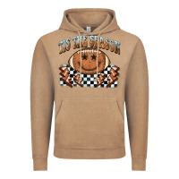 Tis The Season Football Smiley Face Vintage Hoodie | Teevron