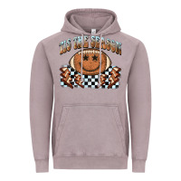 Vintage Zinc tis the season football smiley face Vintage Hoodie - BarkalooDesign