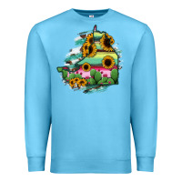 Ocean Blue Campeche State Of Mexico Map Premium Sweatshirt - RanaPortraitStore