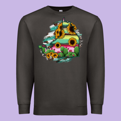 Campeche State Of Mexico Map Premium Sweatshirt Designed By Ranaportraitstore