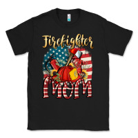 Black Firefighter mom Classic Tee - FaDigitalArtStudio