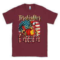 Burgundy Firefighter mom Classic Tee - FaDigitalArtStudio