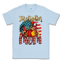 Dusty Blue Firefighter mom Classic Tee - FaDigitalArtStudio
