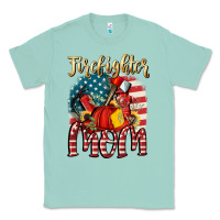 Seafoam Firefighter mom Classic Tee - FaDigitalArtStudio