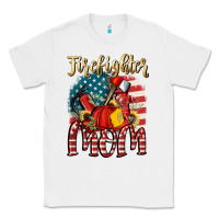 White Firefighter mom Classic Tee - FaDigitalArtStudio