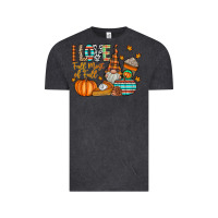 Vintage Black i love fall most of fall Vintage Tee - CowhideDigitalArt
