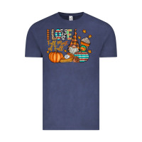Vintage Denim i love fall most of fall Vintage Tee - CowhideDigitalArt