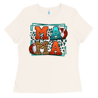 Bone Bowling mama leopard frame Mother's Day Ladies Tee - LillyAllenDesigns