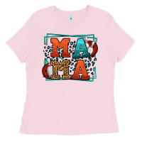 Bubblegum Pink Bowling mama leopard frame Mother's Day Ladies Tee - LillyAllenDesigns