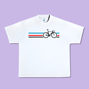 Bike Stripes Urban Heavy Tee Designed By Artisfamous