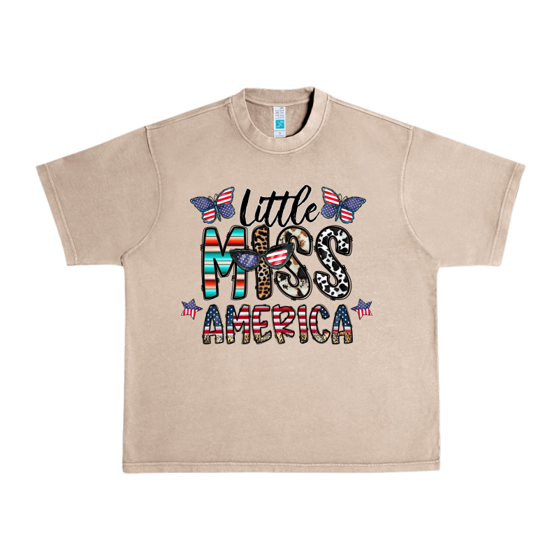 Little Miss America Urban Heavy Tee by CowhideDigitalArt | Teevron