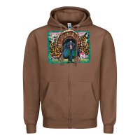 Chestnut thanksgiving turkey with background Zipper Hoodie - RanaPortraitStore