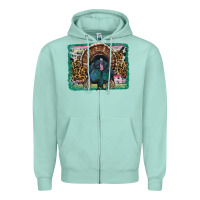 Seafoam thanksgiving turkey with background Zipper Hoodie - RanaPortraitStore