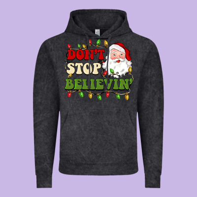 Don't Stop Believin Vintage Hoodie Designed By Barkaloodesign