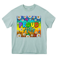 Arona LGBTQ+ Proud Ally With Daisy Tumbler Heavy Core Tee - BundleAndBundleShop